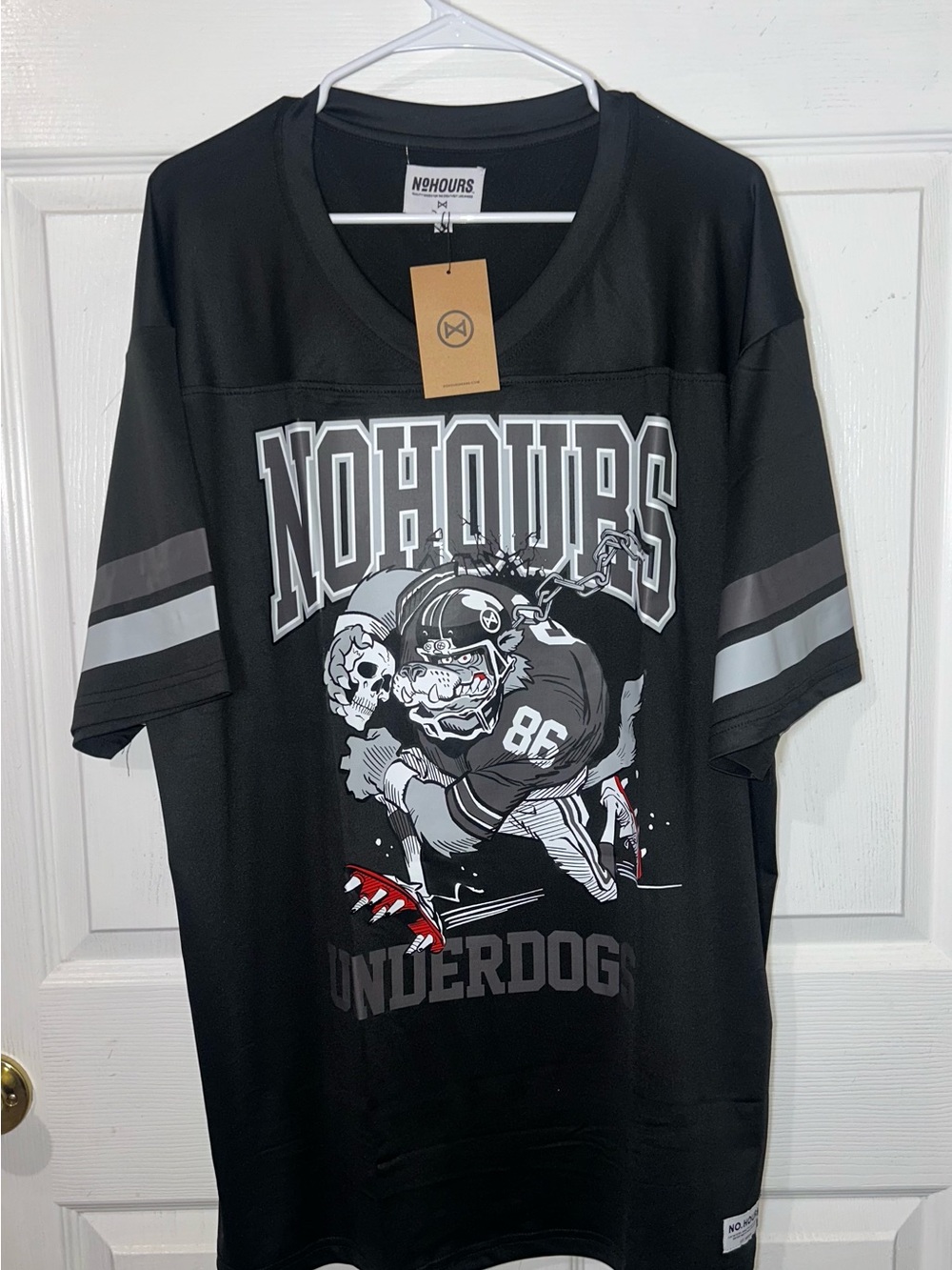 NOHOURS Men's Short Sleeve Graphic Tee - Black